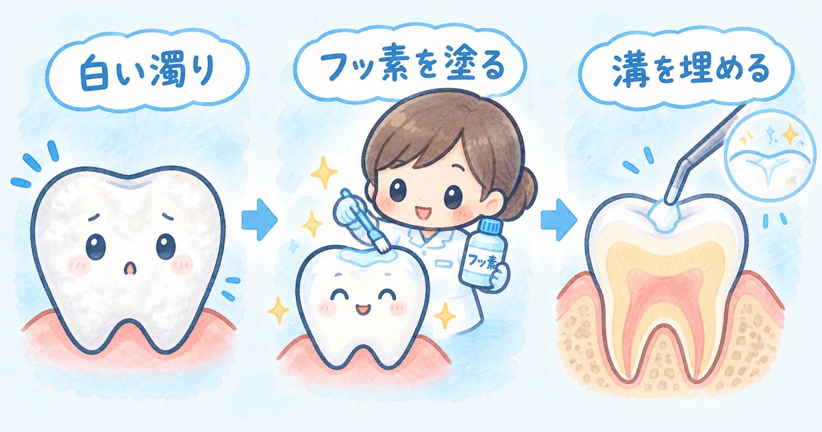 初期むし歯の見分け方と「削らない治療」を選択できる判断基準