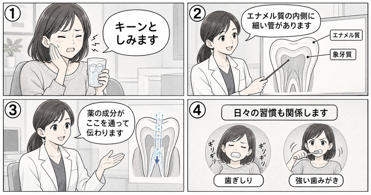 知覚過敏があるとホワイトニングでしみるのはなぜか